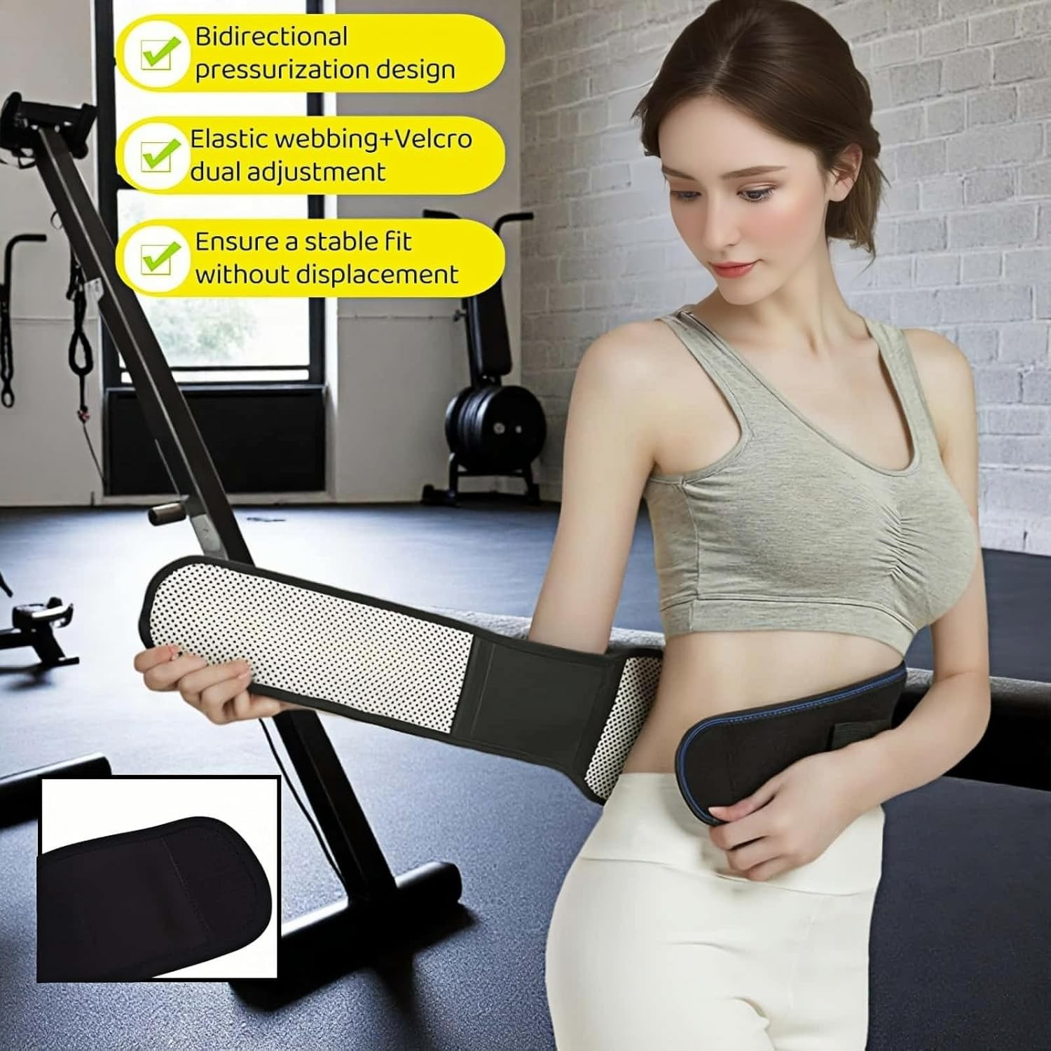 Dual-Adjust Lumbar Support with Instant Heat Therapy – Fits 40-44 Inch Waists