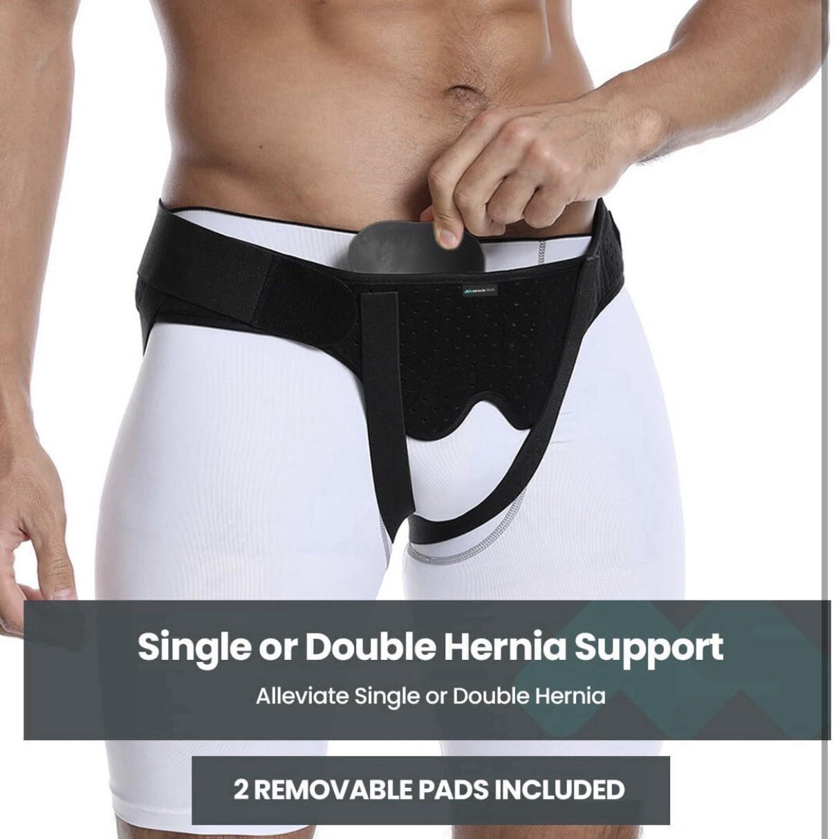 Hernia Belt Inguinal Support Unisex Size XL New With Measurements