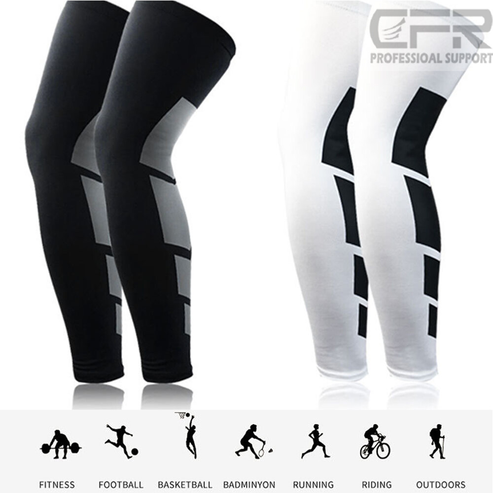 Knee Leg Sleeve Compression Brace Support Sport Pain Arthritis Relief Running HG