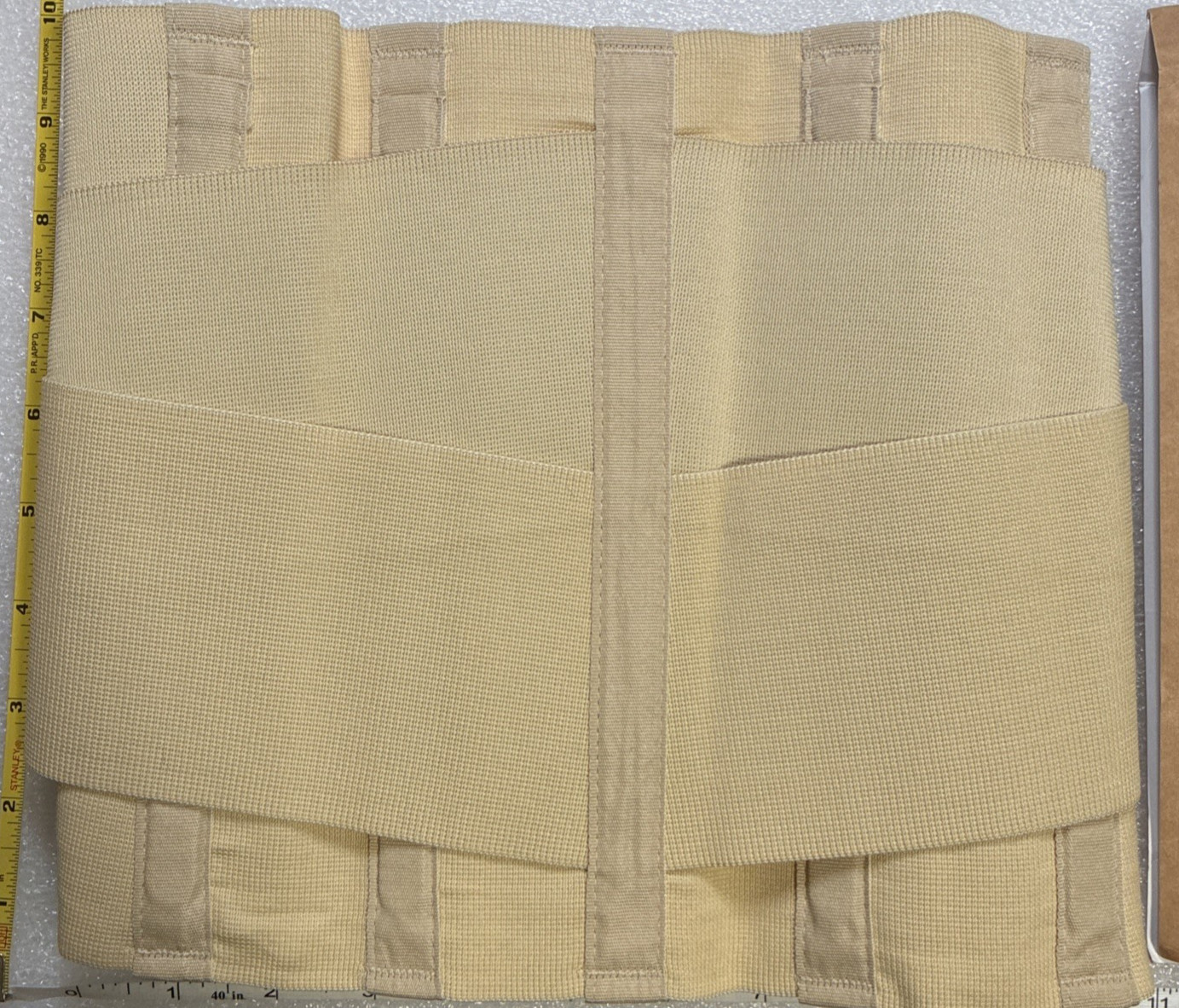 Back Brace, Beige, BeFit24 Lumbar Support Belt, Unisex, M (27-31 in), made in EU