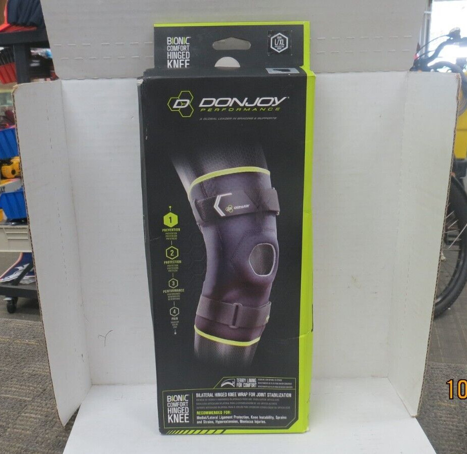 DONJOY 250-322 BIONIC BILATERAL HINGED KNEE WRAP FOR JOINT STABILAZATION NEW