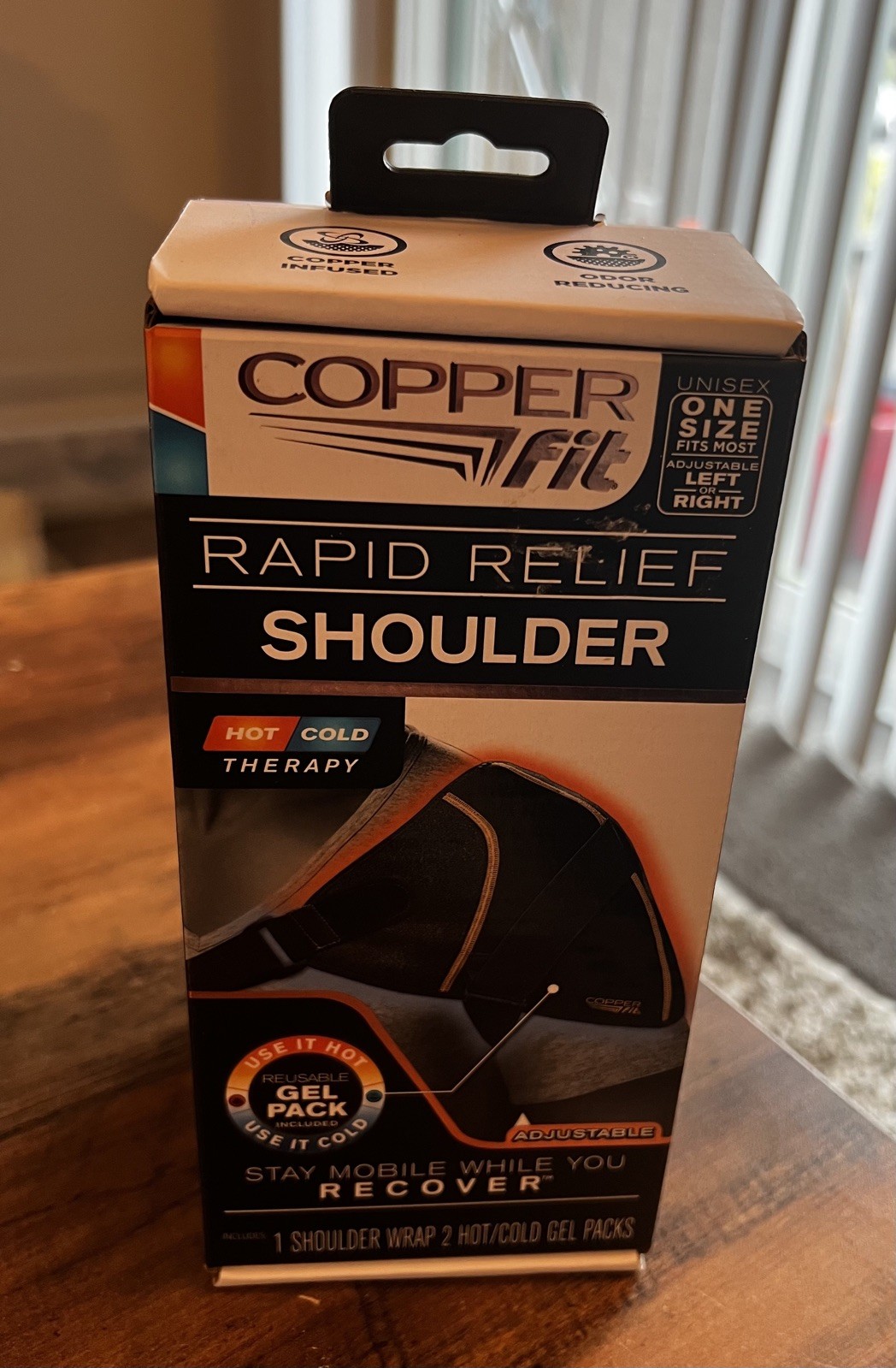 NEW Copper Fit Rapid Relief Shoulder Unisex One Size Fits Most Adjustable