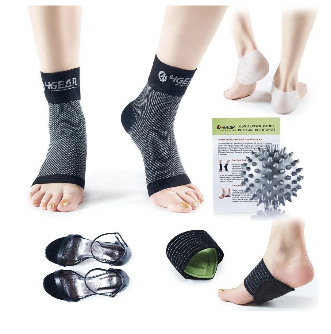 17 NEW 4Gear SPORTLIFE Foot Pain Relief and Recovery Kit for Plantar Fasciitis