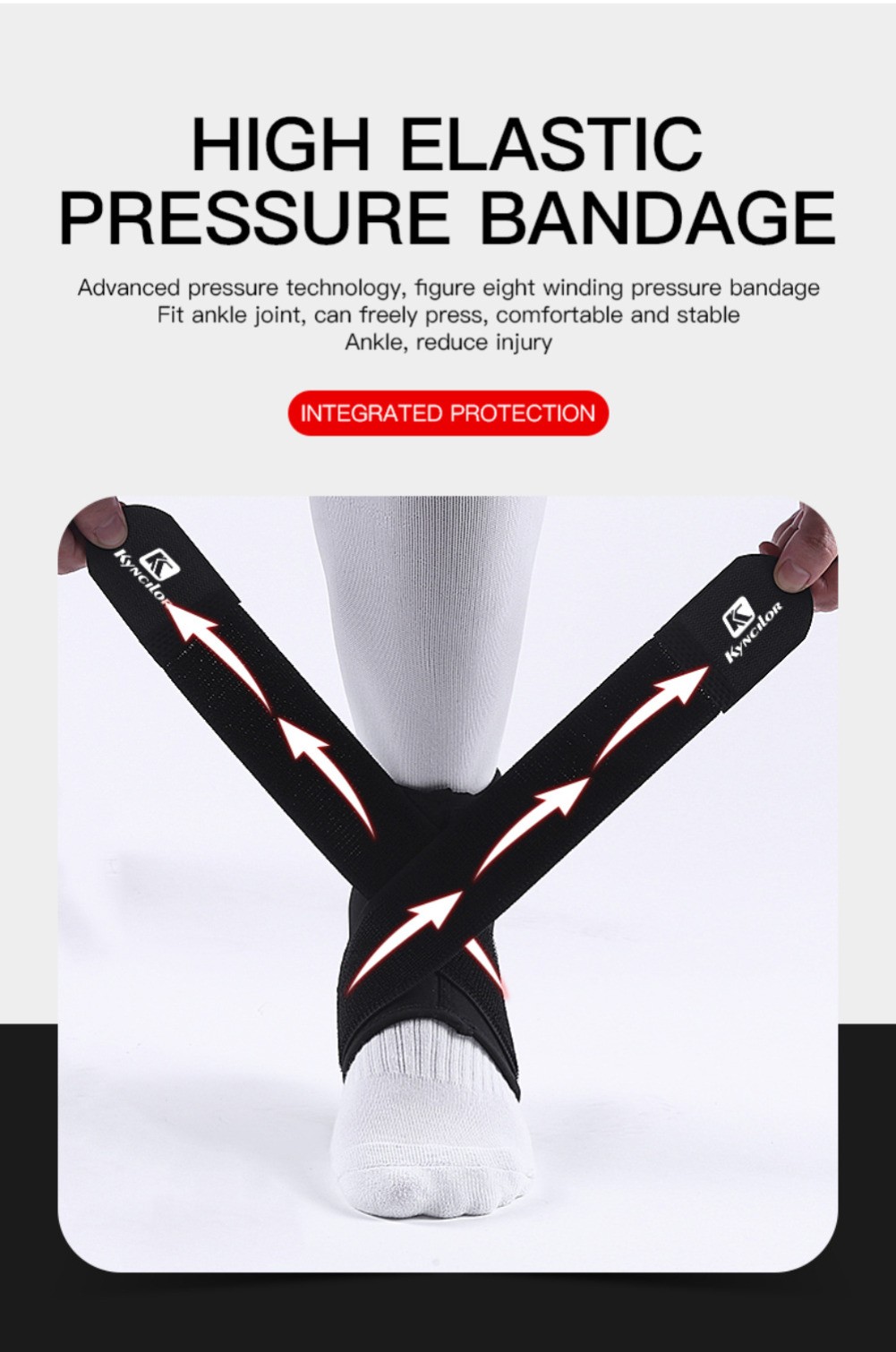Strong Ankle Support Ankle Compression Sleeve Ankle Brace Strap Sprain Recovery