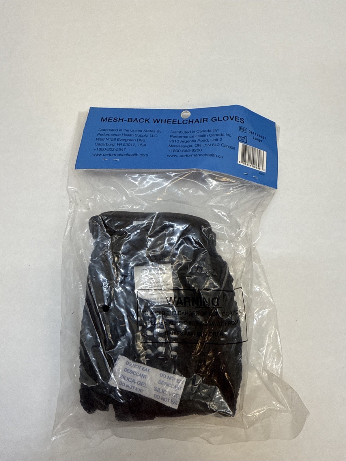 Push Gloves Mesh Back Wheelchair Gloves 081173657 Size Large