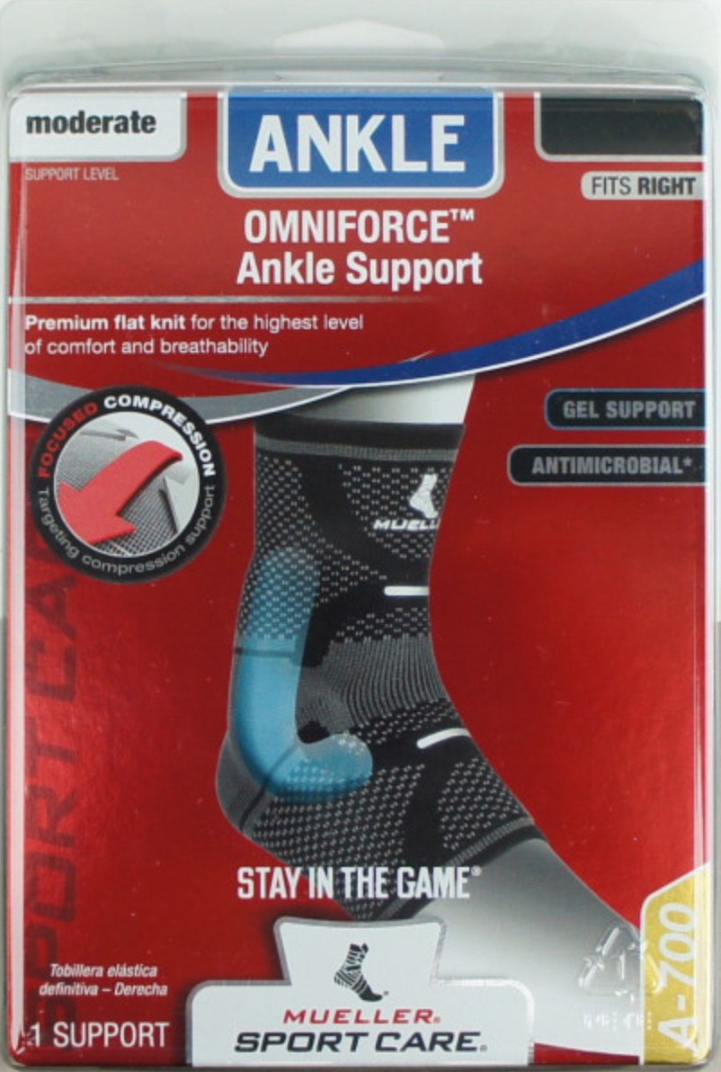 Mueller Sports Medicine Omniforce Ankle Support, Right or Left – Small – X-Large