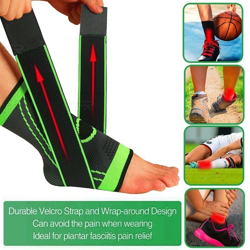 1pc Adjustable Compression Ankle Brace for Sports, Running, Exercise, Foot Care