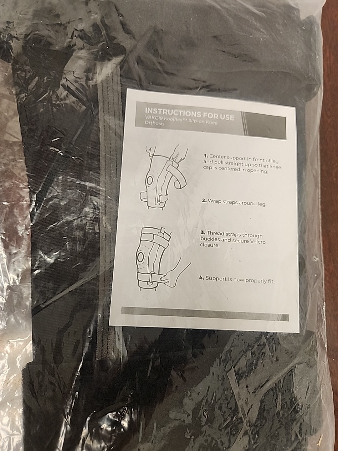 New Koolflex VAKC19 Hinged Patella Stabilizer With “J” Buttress Medium