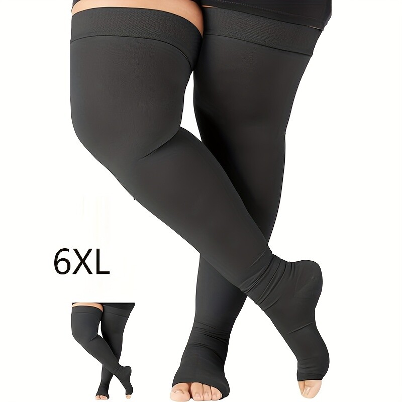 3 Pair Extra Large Size Thigh High Compression Sock Over-the-Knee Pressure Socks