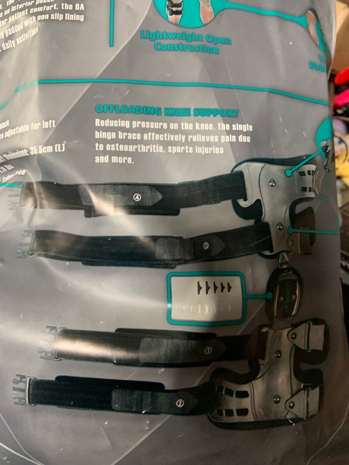 Coretech 843 OA Knee Brace – Open Box- Unused- LEFT Leg