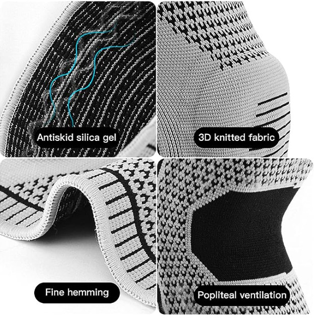 Knee Brace Compression Sleeve – Knee Pads Braces for Men Women Medical Grade – L