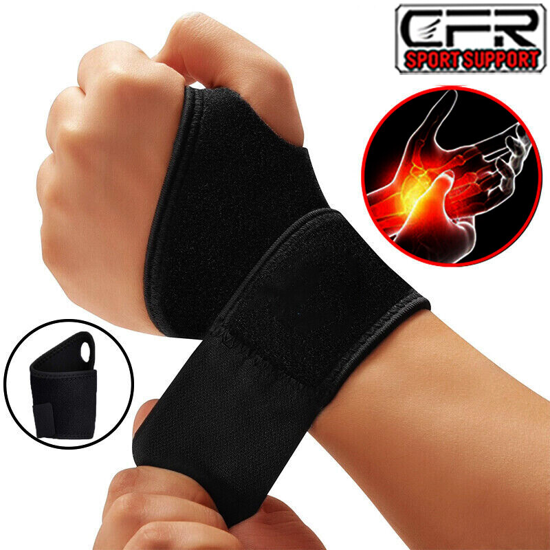 Wrist Band Support Bandage Brace Compression Carpal Tunnel Splint Pain Relief IA