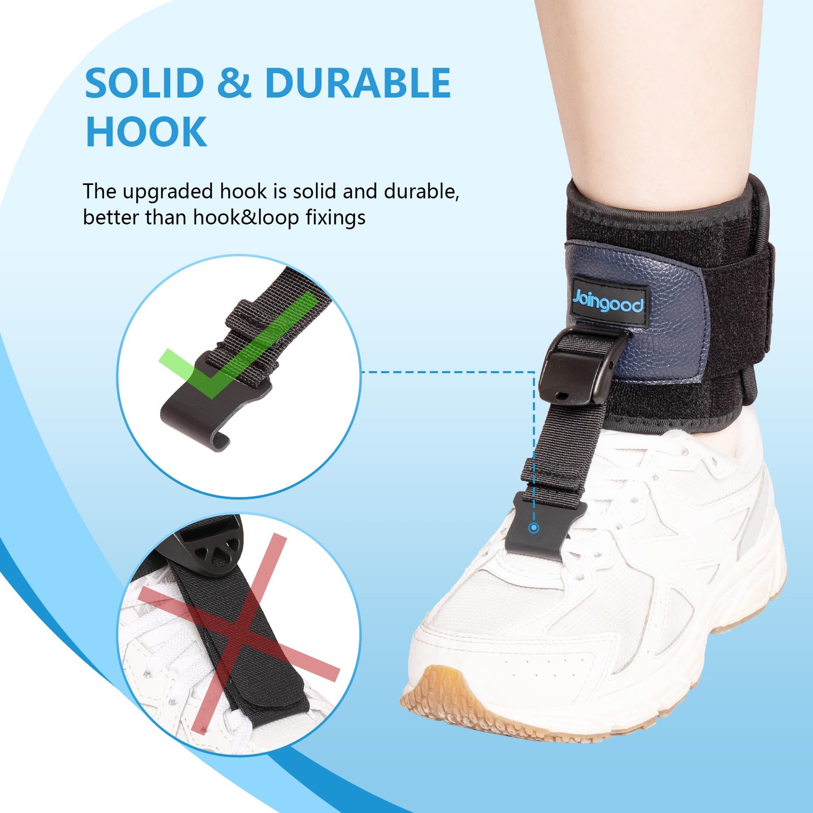 AFO Foot Drop Brace for Walking, Drop Foot Brace for Walking with Shoes, Adju…