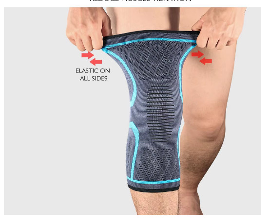 2PCS Compression Knee Support Sleeve Running Cycling Basketball Volleyball Brace