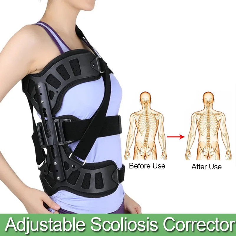 Adjustable Scoliosis Posture Corrector Adults Health Support Brace Posture