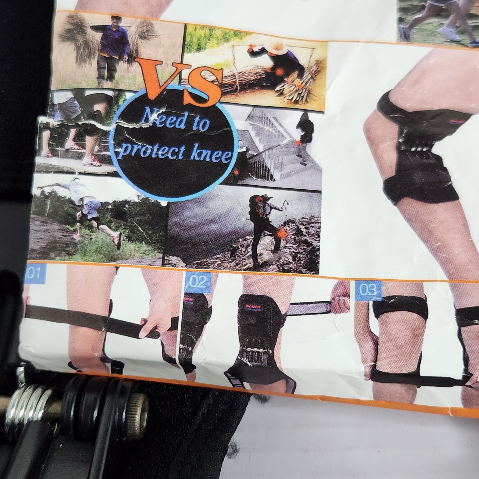 Power Knee Booster Strap Support Brace Adjustable Spring Assist Stabilizer