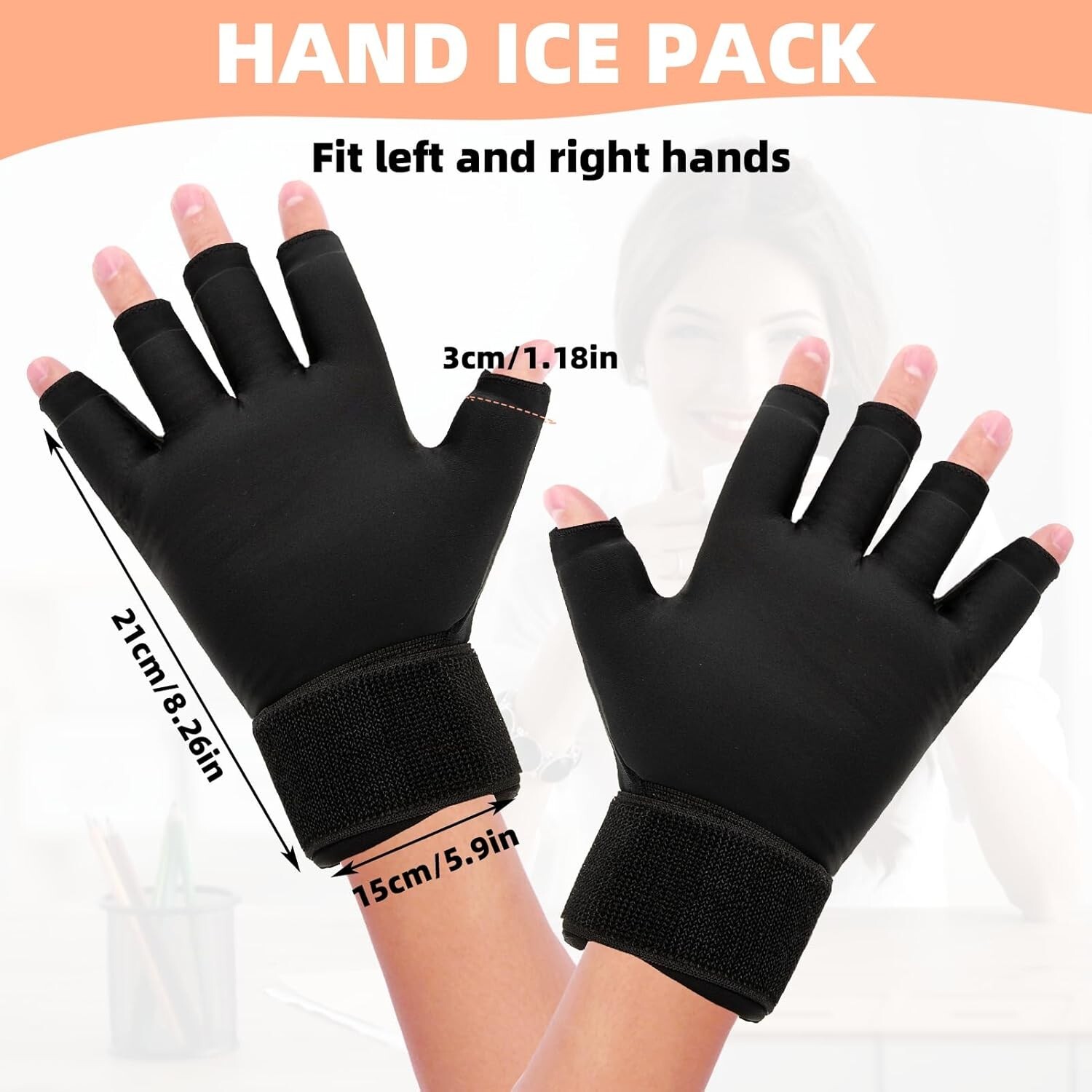 Finger Arthritis Compression Hand Ice Pack Gloves for Cold Hot Therapy Pain R…