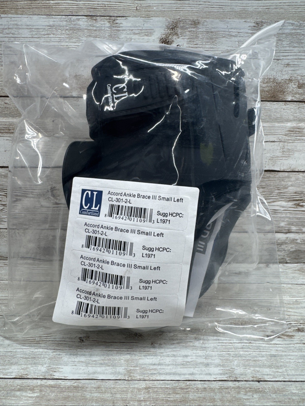 Comfortland Ankle Brace Accord III CL-301-2-L *Left* Size: SMALL *NEW*