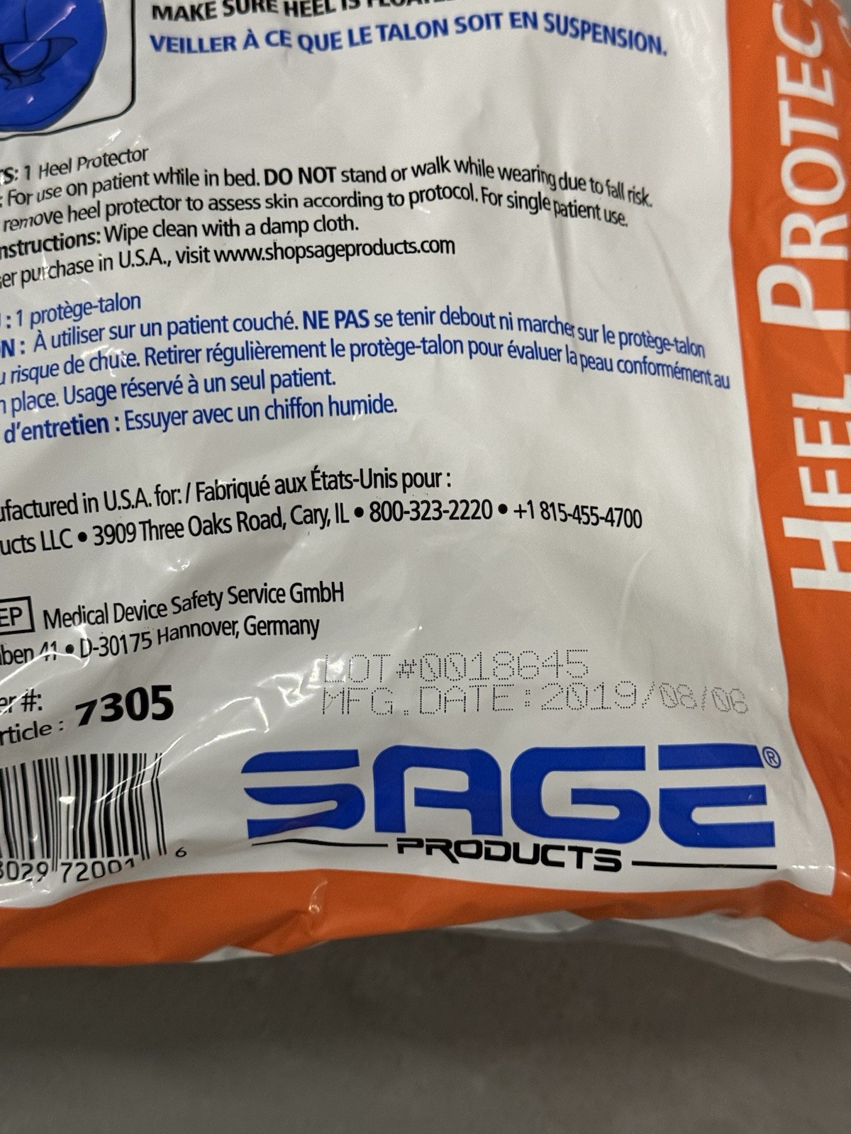 Sage Products Prevalon Heel Protector I 7305 | Brand New