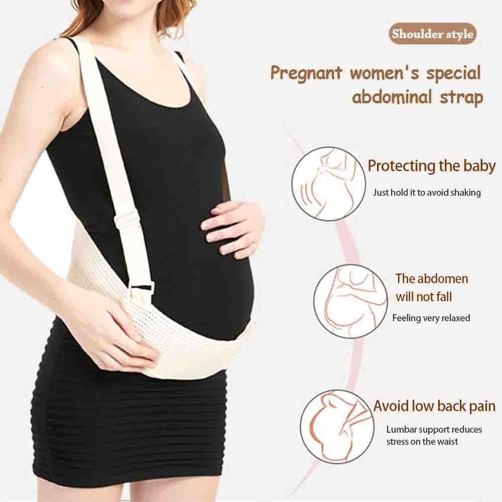 Adjustable Shoulder Strap Maternity Support Belt, Breathable Pregnancy Abdominal