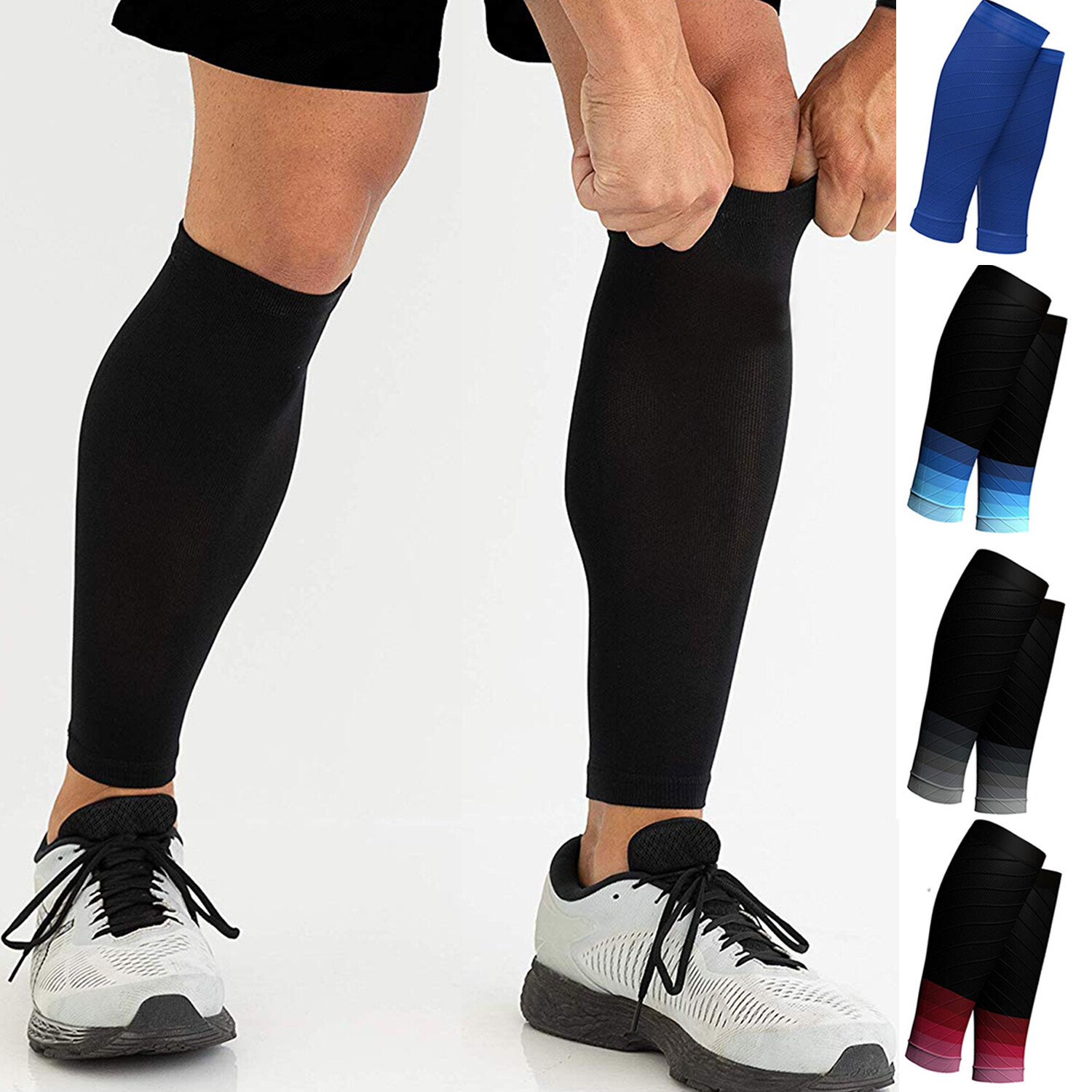 Calf Compression Sleeve Brace Shin Splint Lower Leg Support Muscle Pain Relief