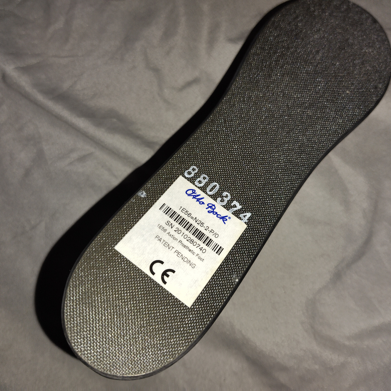 OttoBock 1E56 Axtion Prosthetic Foot Sz 25 CAT 2 N25-2-P/0 Polycentric Dynamic