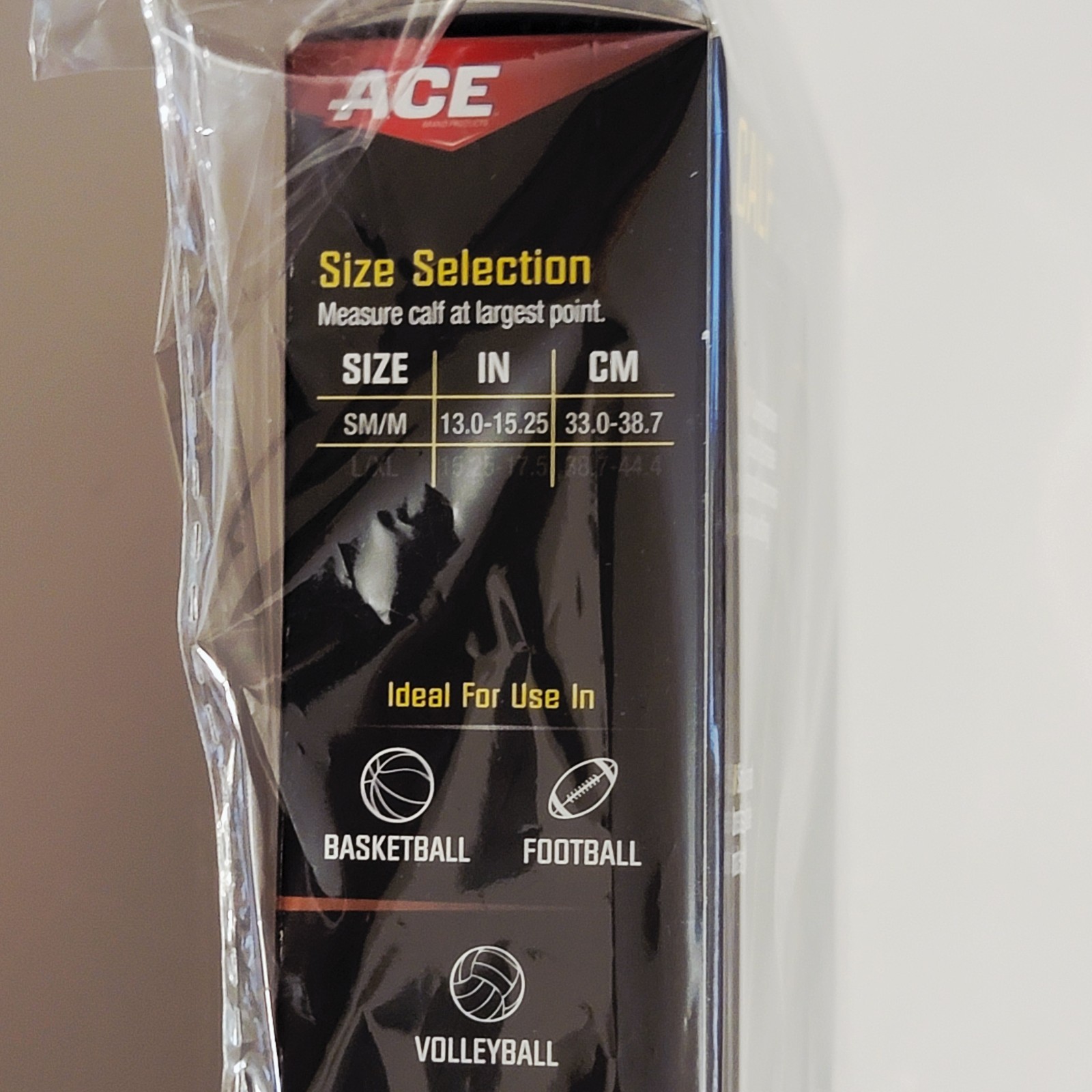 Ace Calf Compression Sleeve SM/M For Football, Basketball, Volleyball All Sports