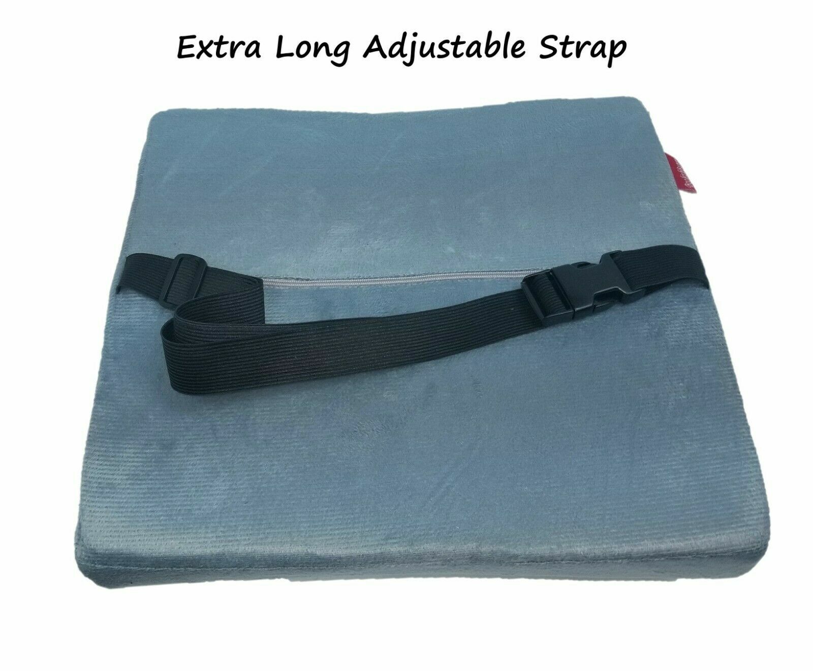 Premium Memory Foam Lumbar Support Cushion Back Pillow Home Office Chair Gray