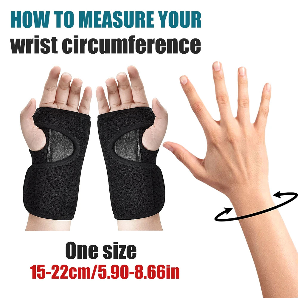 Adjustable Wrist Brace Tunnel Support Splint Hand Compression Night Wrap 1 Pc