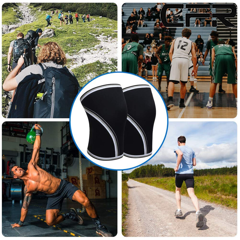 Compression Knee Sleeves Support Weightlifting 7mm Neoprene Sleeve Squats Brace