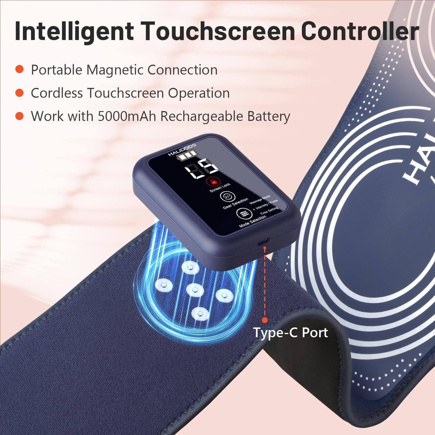 Red Light Therapy Belt & Vibration Back Massage Heated Red Light Therapy Device