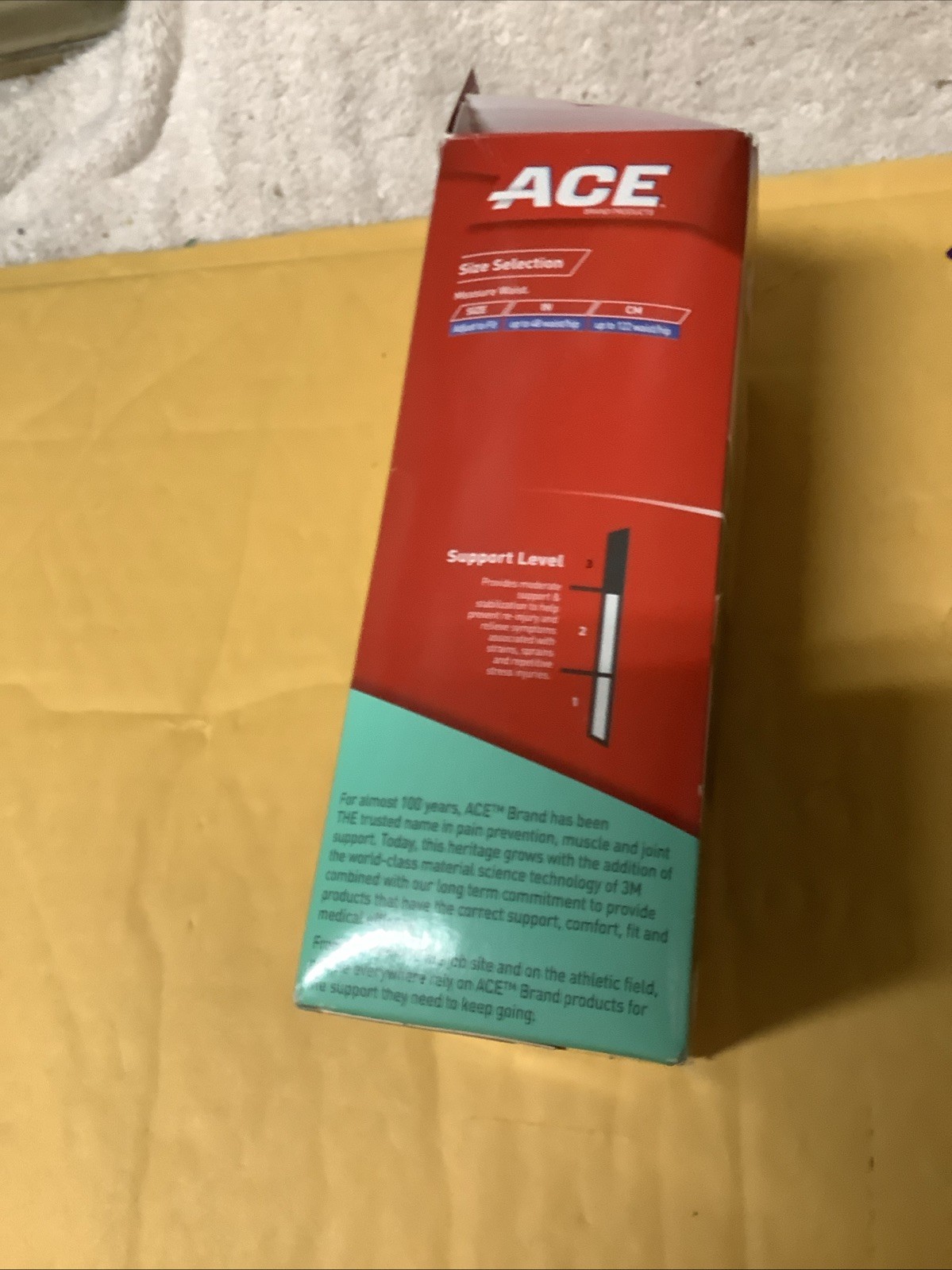3M Ace Adj. Back Brace Lightweight Lumbar Abdominal Support Level 2 Open Box J34