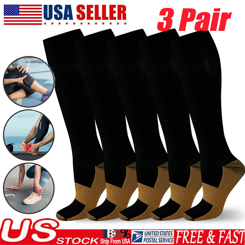 Compresssion Socks for Neuropathy Swollen Bariatric Lymphedema Socks Men Women