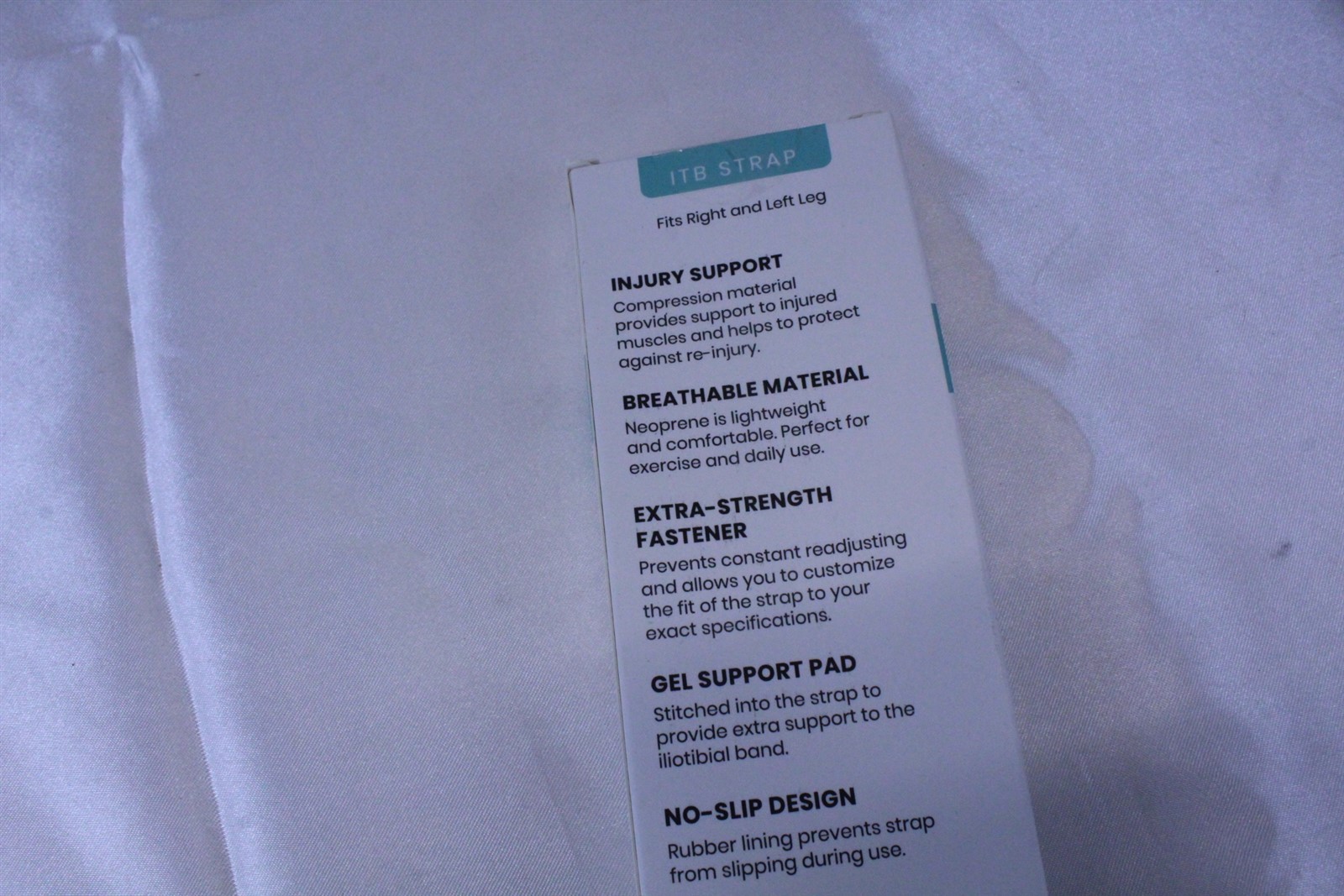 Neoprene ITB Support Strap Right or Left Leg with Gel Support Pad Lot of 2