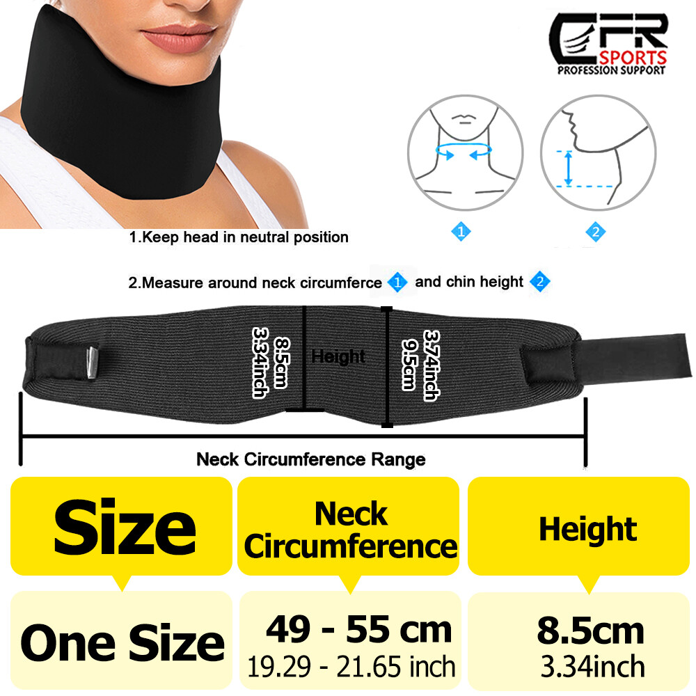 Adjustable Cervical Collar Neck Traction Firm Foam Brace Support Pain Relief @