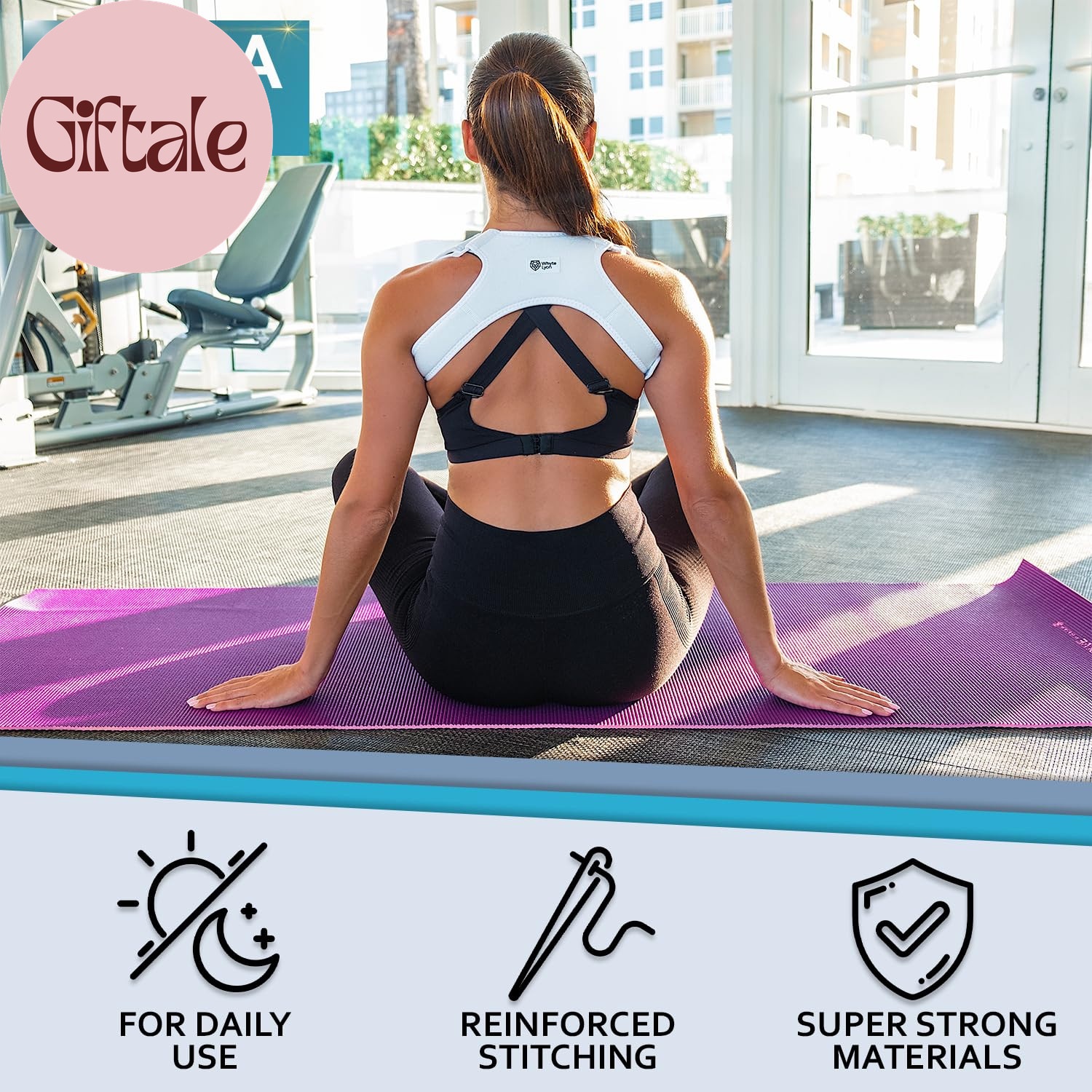 Upper Back Posture and Neck Hump Corrector – for Women and Men – Support Brace a