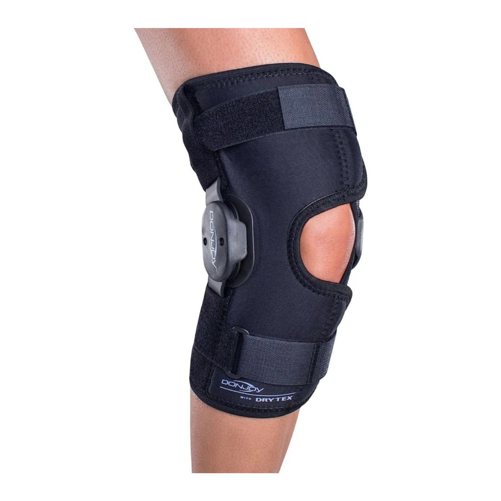 Donjoy Deluxe Hinged Knee Wrap Drytex Sleeve Open Popliteal (X-Large)