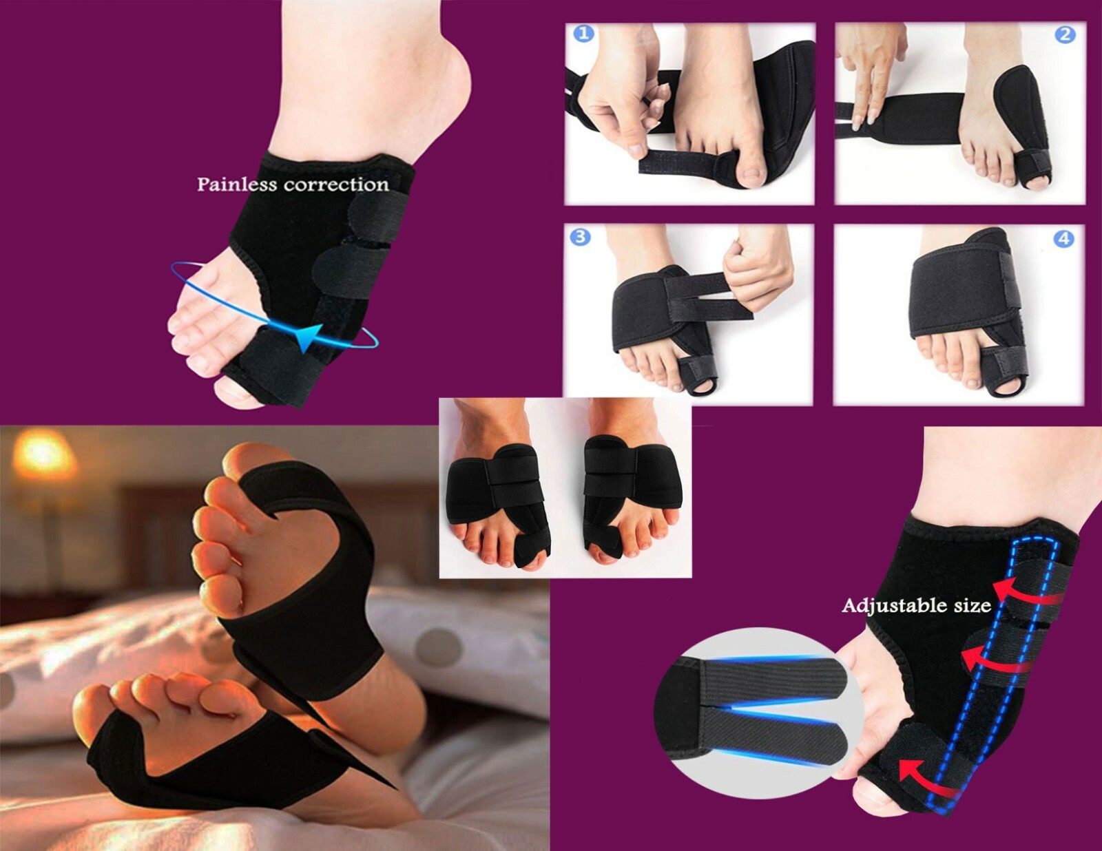 Bunion Corrector relief foot pads for men & women’s(1 pair )-BRCFP
