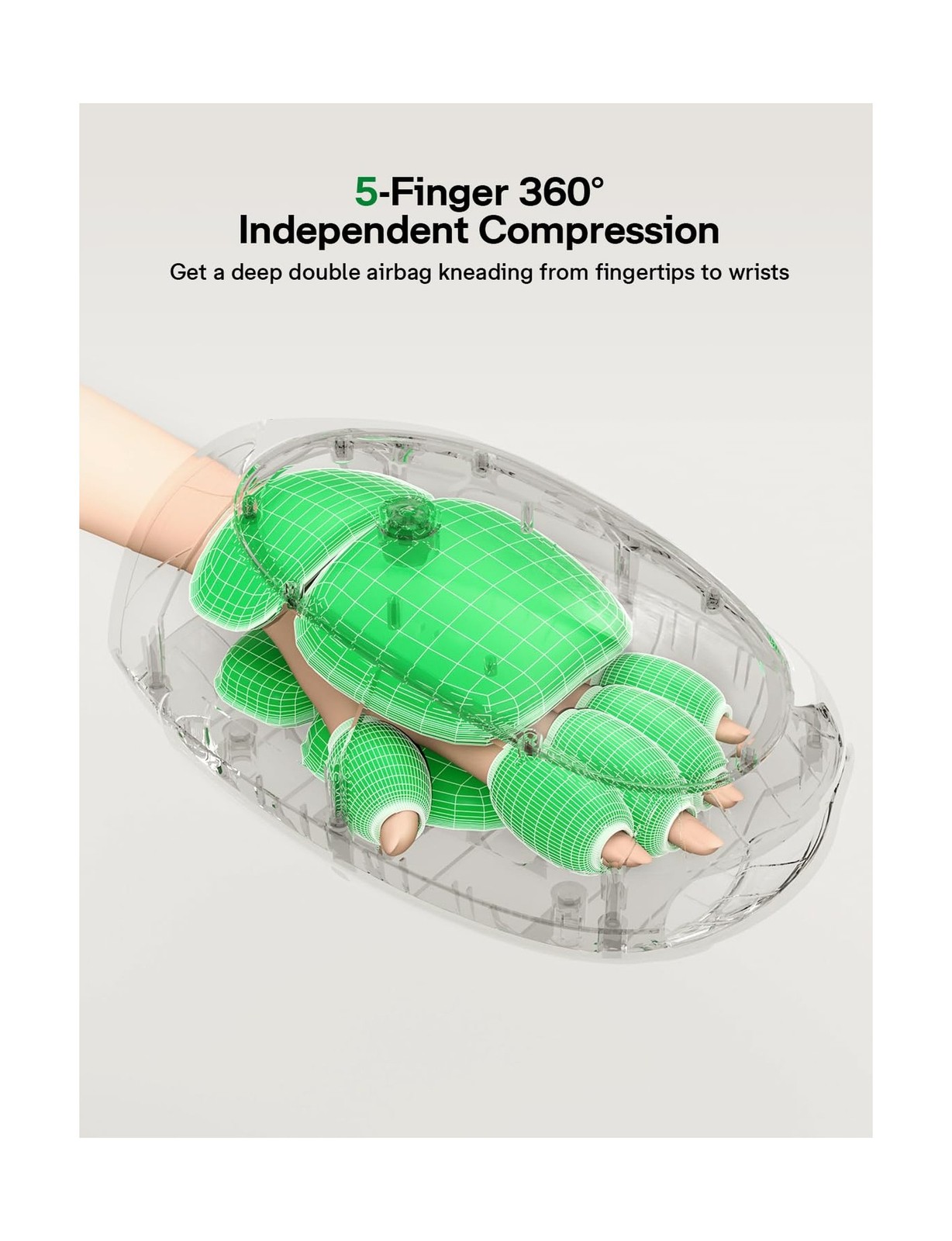 Hand Massager for Arthritis and Carpal Tunnel, 6 Modes 6 Intensities Hand Mas…