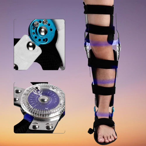 Adjustable orthopedic KAFO Knee Ankle Foot Support Brace Universal-unisex