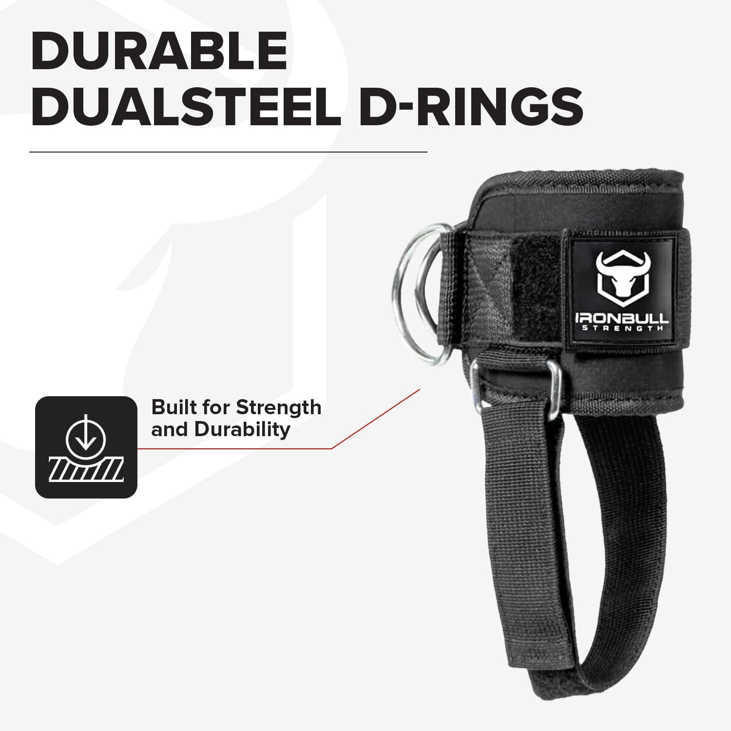 Ankle Strap for Cable Machines & Resistance Bands – Leg Extensions, Kickbacks, H