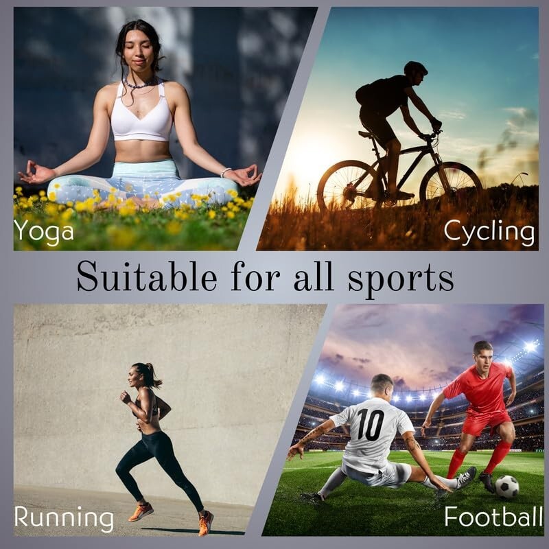 Full Leg Compression Leg Sleeves for Men & Women Socks Brace UV Leg Black grey N