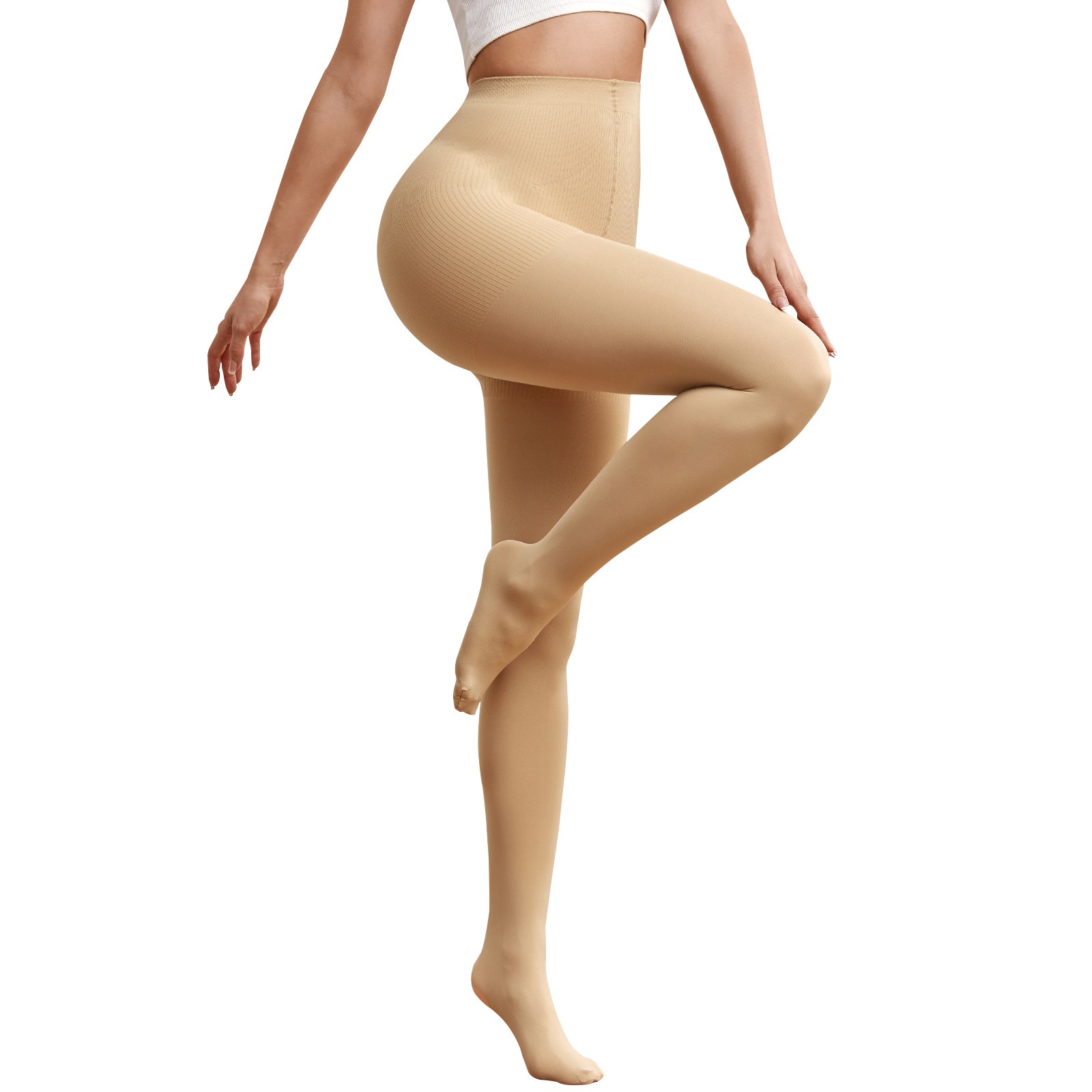 Women Compression Pantyhose Shaping Tights 15-20mmHg Support Opaque Stockings