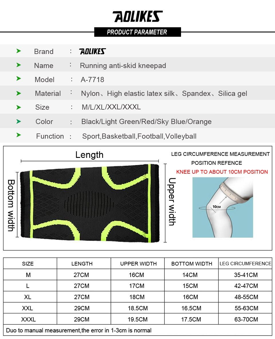 Aolikes 1pcs Compression Knee Brace for Women Running Knee Pain, Knee Support Co