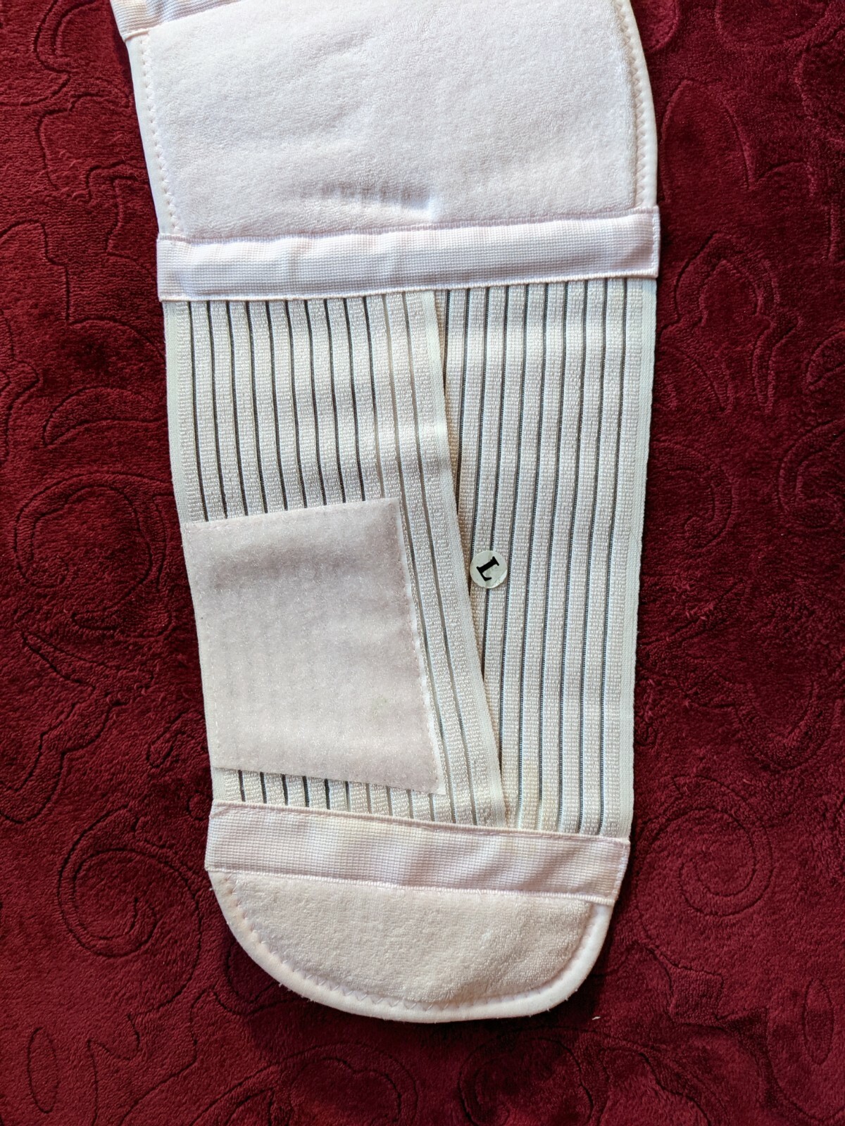 MATERN-EZE Pregnancy Maternity Support Back Brace Belt, Soft Elastic, LARGE PINK