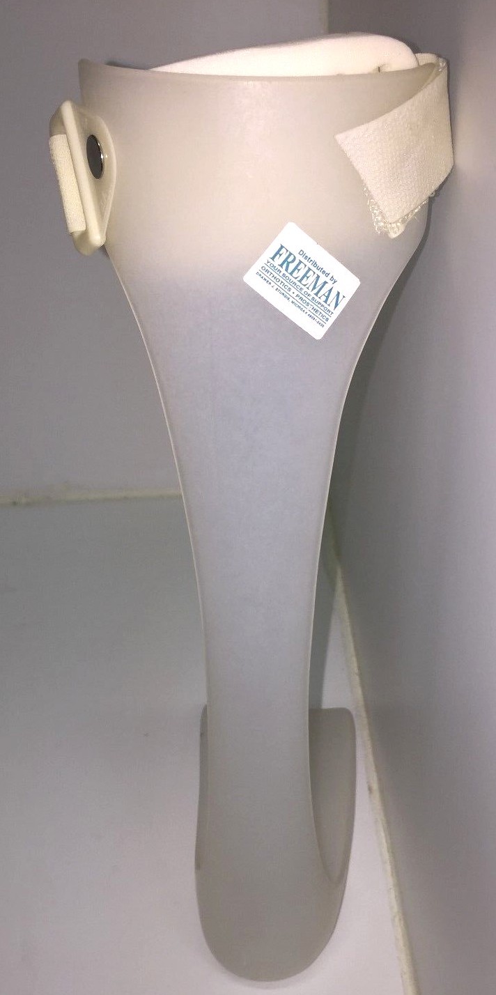New Freeman AFO Drop Foot Leaf Spring Orthosis (LSO)Thin Design