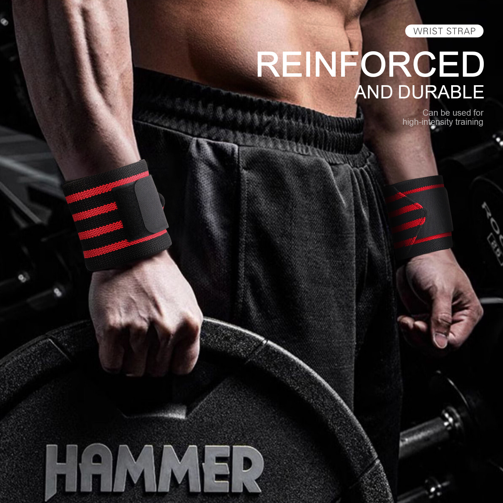 Gym Sports Wrist Band Brace Wrap Adjustable Support Strap Carpal Tunnel Bandage
