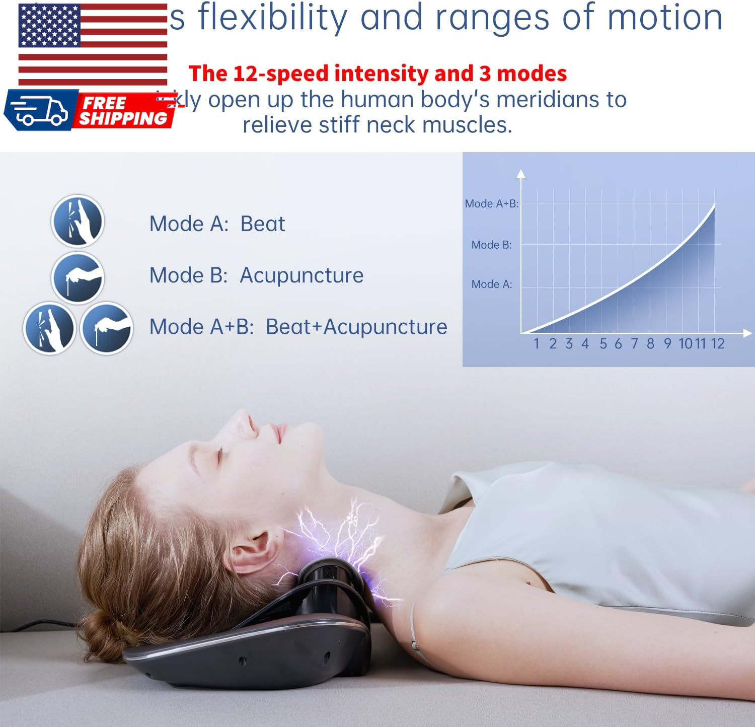 Multi-Functional Cervical Traction Device Electric Neck Stretcher with