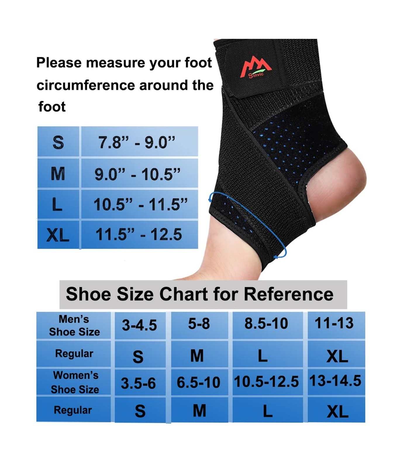 Ankle Brace, 2PCS Ankle Braces for Men & Women, Adjustable Compression Ankle …
