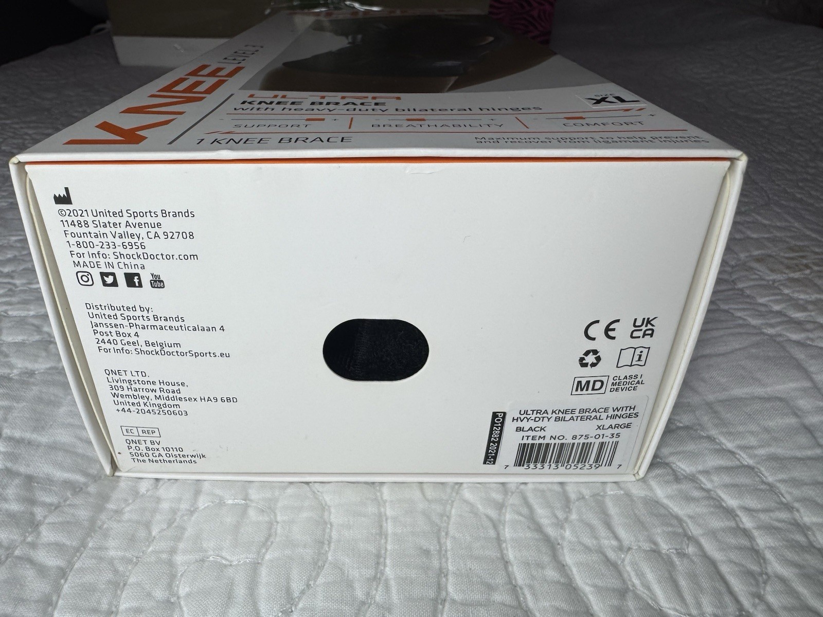 Shock Doctor Ultra Knee Brace Level 3 XL Heavy Duty Bilateral Hinges Black New